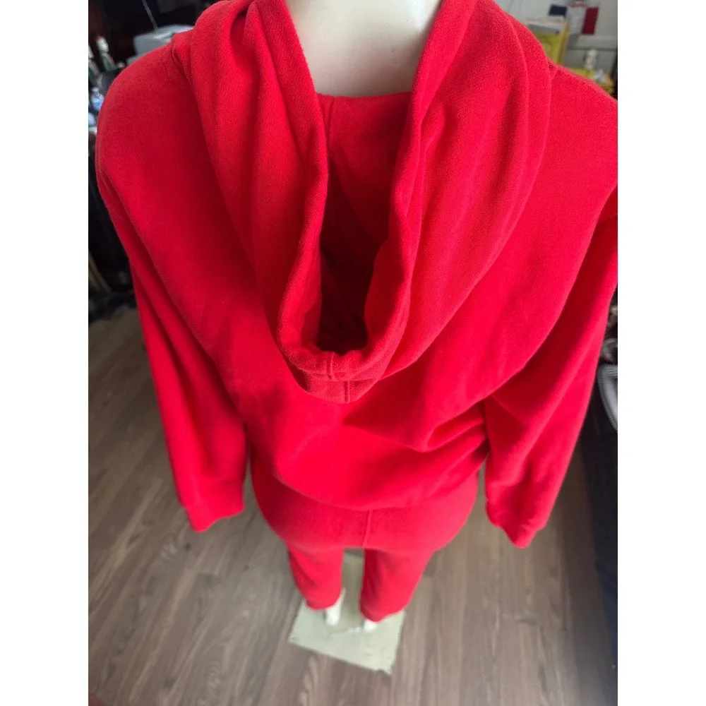 Gap Kids Red Fleece Hoodie and Sweatpants Set Arch Logo XXL 14-16